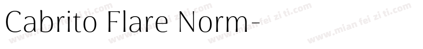 Cabrito Flare Norm字体转换